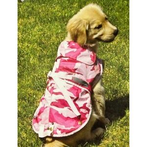 Zack & Zoey Pink Camo Companion Dog Jacket Water Resistant Sherpa Lined XL NEW